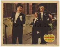 6m994 YOUNG PEOPLE LC 1940 teen Shirley Temple, Jack Oakie & Charlotte Greenwood all in tuxedos!