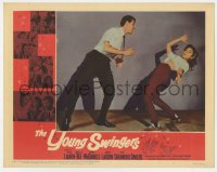 6m995 YOUNG SWINGERS LC #2 1963 great close up of teens dancing, girl in wild pose!