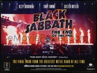 6p576 BLACK SABBATH THE END OF THE END advance British quad 2017 Ozzy Osbourne, Tony Iommi, Butler!