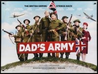 6p583 DAD'S ARMY advance DS British quad 2016 World War II military comedy with Bill Nighy, Jones!