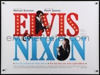 6p591 ELVIS & NIXON advance DS British quad 2016 Michael Shannon and Kevin Spacey in the title roles!