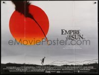 6p592 EMPIRE OF THE SUN British quad 1988 directed by Stephen Spielberg, first Christian Bale!