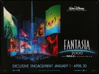 6p595 FANTASIA 2000 IMAX advance DS British quad 1999 Walt Disney cartoon set to classical music!