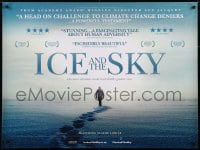 6p609 ICE & THE SKY British quad 2015 one man's adventure would reveal Earth's greatest crisis!