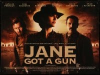 6p613 JANE GOT A GUN DS British quad 2016 gorgeous Natalie Portman in the title role, Joel Edgerton!