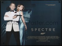 6p658 SPECTRE advance DS British quad 2015 Daniel Craig as James Bond 007 w/ sexy Lea Seydoux!