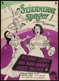 6p071 STARS ARE SINGING Danish 1953 Rosemary Clooney & illegal Polish alien Anna Maria Alberghetti!
