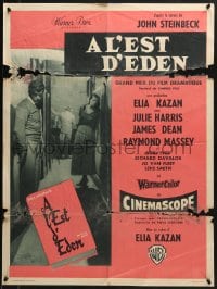 6p374 EAST OF EDEN French 23x31 1955 first James Dean, John Steinbeck, directed by Elia Kazan!