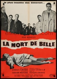 6p393 PASSION OF SLOWFIRE French 22x31 1961 Edouard Molinaro's La mort de Belle, French sex thriller!