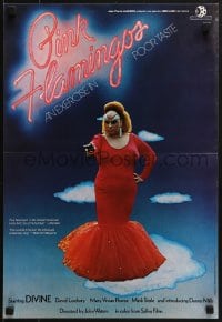 6p433 PINK FLAMINGOS French 15x22 1972 Divine, Mink Stole, John Waters' exercise in poor taste!