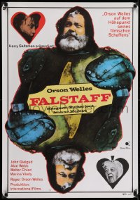6p101 CHIMES AT MIDNIGHT German 1968 Campanadas a Medianoche, Welles as Shakespeare's Falstaff!