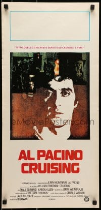 6p480 CRUISING Italian locandina 1980 William Friedkin, undercover cop Al Pacino pretends to be gay!