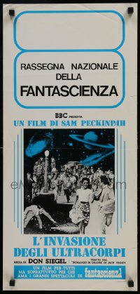 6p505 INVASION OF THE BODY SNATCHERS Italian locandina R1980s different, Sam Peckinpah credited!