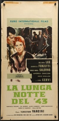 6p508 IT HAPPENED IN '43 Italian locandina 1960 Belinda Lee, Gabriele Ferzetti by Sandro Symeoni!