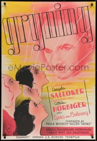 6p025 MADCHENPENSIONAT Swedish 1936 Geza von Bolvary directed, artwork of many pretty girls!