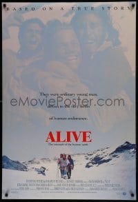 6r025 ALIVE DS 1sh 1993 Ethan Hawke, Vincent Spano, based on a true story!