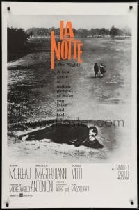 6r498 LA NOTTE int'l 1sh 1961 Michelangelo Antonioni, Jeanne Moreau, Marcello Mastroianni