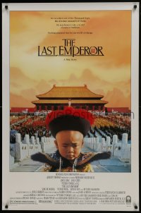6r508 LAST EMPEROR 1sh 1987 Bernardo Bertolucci epic, image of young Chinese emperor w/army!