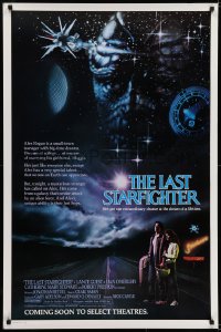 6r514 LAST STARFIGHTER advance 1sh 1984 Catherine Mary Stewart & Lance Guest as video game pilot!