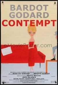 6r517 LE MEPRIS 1sh R2008 Jean-Luc Godard's Le Mepris, art of sexiest Brigitte Bardot by Komura!