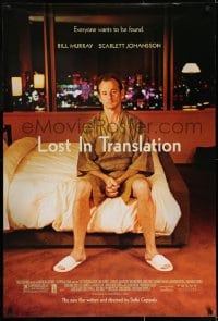 6r554 LOST IN TRANSLATION 1sh 2003 lonely Bill Murray in Tokyo, directed by Sofia Coppola!