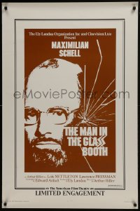6r572 MAN IN THE GLASS BOOTH 1sh 1974 directed by Arthur Hiller, Maximilian Schell!