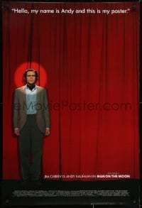 6r575 MAN ON THE MOON DS 1sh 1999 Milos Forman, great image of Jim Carrey as Andy Kaufman on stage