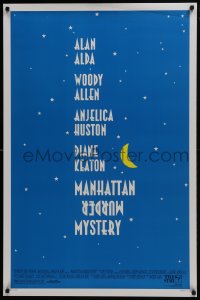 6r576 MANHATTAN MURDER MYSTERY DS 1sh 1993 Woody Allen, Anjelica Huston, Diane Keaton, Alan Alda