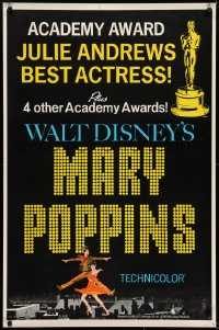 6r581 MARY POPPINS style C 1sh 1965 Julie Andrews & Dick Van Dyke in Walt Disney's musical classic!