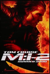 6r610 MISSION IMPOSSIBLE 2 teaser DS 1sh 2000 Tom Cruise, sequel directed by John Woo!