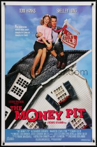 6r613 MONEY PIT 1sh 1986 Steven Spielberg, Tom Hanks & Shelley Long are deeply in love & debt!