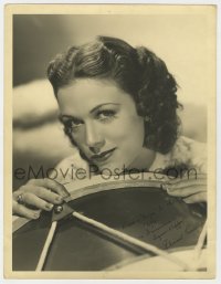 6s080 ELEANOR POWELL signed deluxe 10x13.25 still 1930s great MGM studio portrait by Ted Allen!