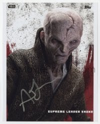 6s678 ANDY SERKIS signed color 8x10 REPRO photo 2000s as Supreme Leader Snoke from Star Wars!