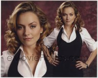 6s692 BECKI NEWTON signed color 8x10 REPRO still 2000s two images of the sexy Ugly Betty actress!