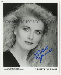 6s613 CELESTE YARNALL signed 8x10 publicity still 1980s portrait from Nina Blanchard Agency!