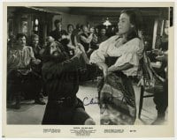 6s213 CHRISTOPHER LEE signed 8x10 still 1966 in a scene w/ Fiona Hartford in Rasputin The Mad Monk!