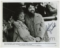 6s223 COLLEEN DEWHURST signed 8x10.25 still 1978 laughing with Tom Skerritt from Ice Castles!