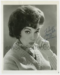 6s224 CONNIE FRANCIS signed 8x10.25 still 1960s great head & shoulders portrait at MGM Records!