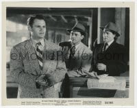 6s262 EDWARD BINNS signed 8x10 still 1953 great close up with his co-stars in Vice Squad!