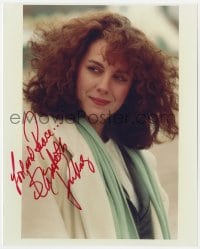 6s748 ELIZABETH PERKINS signed color 8x10 REPRO still 1990s great smiling close up of the actress!