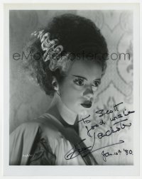 6s751 ELSA LANCHESTER signed 8x10.25 REPRO still 1980 best portrait from The Bride of Frankenstein!