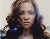 6s753 ERIKA CHRISTENSEN signed color 8x10 REPRO still 2000s close portrait of the sexy actress!