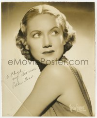 6s272 ESTHER TODD signed 7.5x9 still 1930s sexy head & shoulders portrait by Maurice Seymour!