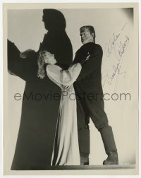6s275 EVELYN ANKERS signed 8x10 still 1942 best image with monster in The Ghost of Frankenstein!