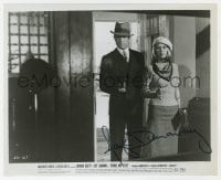 6s280 FAYE DUNAWAY signed 8.25x10 still 1967 great close up with Warren Beatty from Bonnie & Clyde!