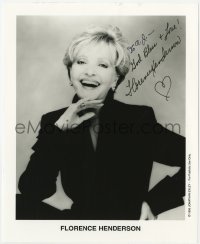 6s620 FLORENCE HENDERSON signed 8x10 publicity still 1995 smiling portrait by Jonathan Exley!
