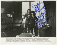 6s282 FOG signed 8x10 still 1980 by BOTH director John Carpenter AND Adrienne Barbeau, candid!