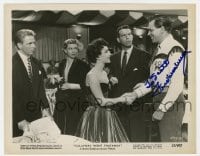 6s285 FRED MACMURRAY signed 8x10.25 still 1951 with Liz Taylor & others in Callaway Went Thataway!