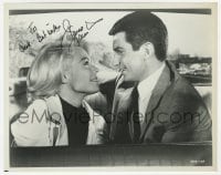 6s293 GEORGE HAMILTON signed 8x10 still 1967 c/u with Sandra Dee in Doctor You've Got To Be Kidding!