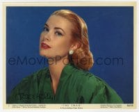 6s303 GRACE KELLY signed color 8x10 still #7 1956 best portrait of the beautiful star in The Swan!